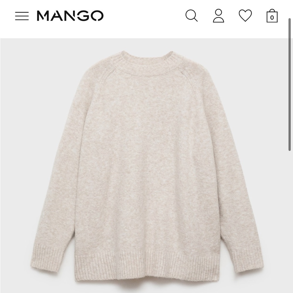 Mango Soft Cream Sweater
